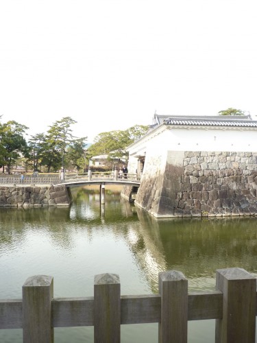 Fosos del castillo de Hakone, en Kanagawa (Japón)