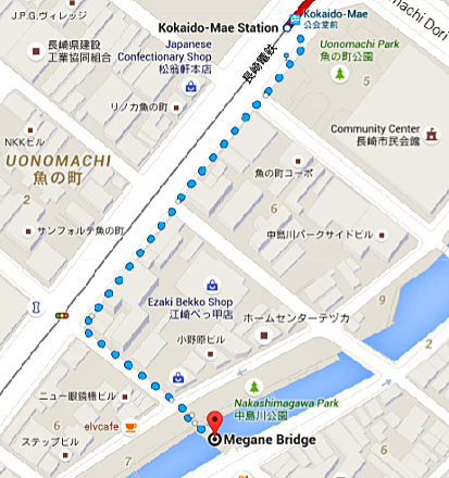 plano tranvía nagasaki