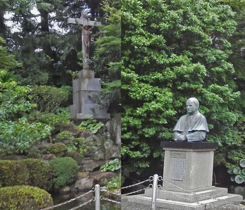 Busto conmemorativo de la Iglesia de Oura en Nagasaki