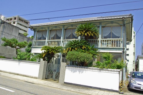 Casa de estilo europeo en Higashiyamate, en la Cuesta de los Holandeses de Nagasaki