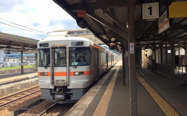 Tren Nagiso de la línea JR para viajar por Japón.