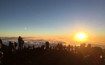 Amanecer en el Monte Fuji.