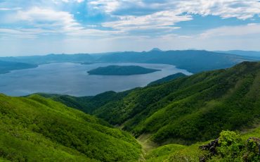 Senderismo en Hokkaido: el monte. Mokoto con una vista maravillosa