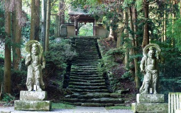 Statues nio devant la porte du Futagoji