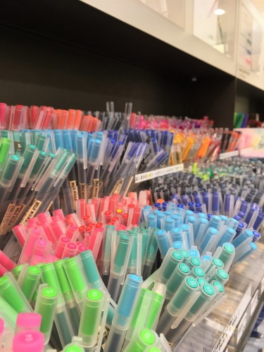 Papeterie au Japon, stationery, Tokyo, papier washi, Muji