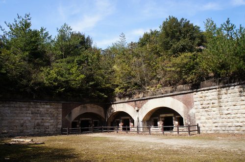 Vestiges de guerre sur l'île d'Okunoshima, Préfecture d'Hiroshima, Japon