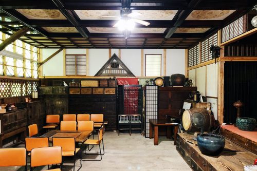 Le restaurant Botanchaya près de Toon, préfecture d'Ehime, Japon