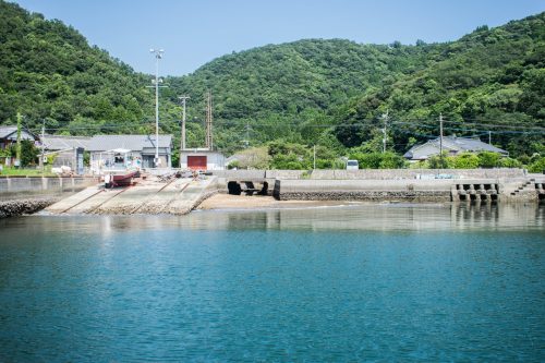 Arrivée sur l'île d'Ohnyujima, préfecture d'Oita, Japon