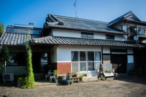 Ferme près de la ville d'Usuki, préfecture d'Oita, Japon