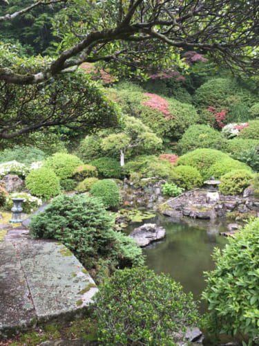 Jardin zen d'une résidence privée à Saiki, Oita, Kyushu