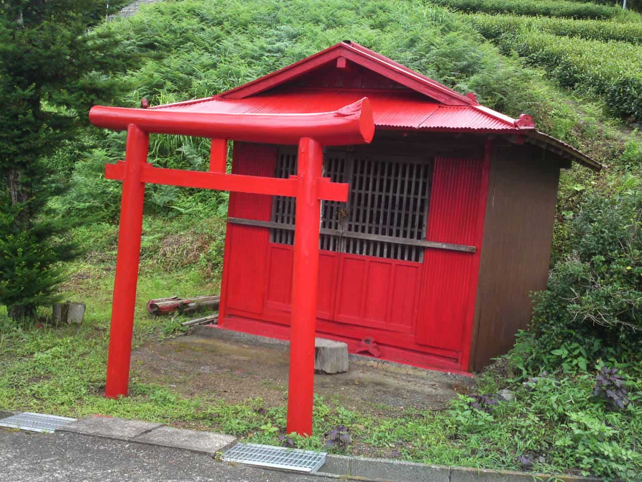 we found next small size of torii repainted red 
