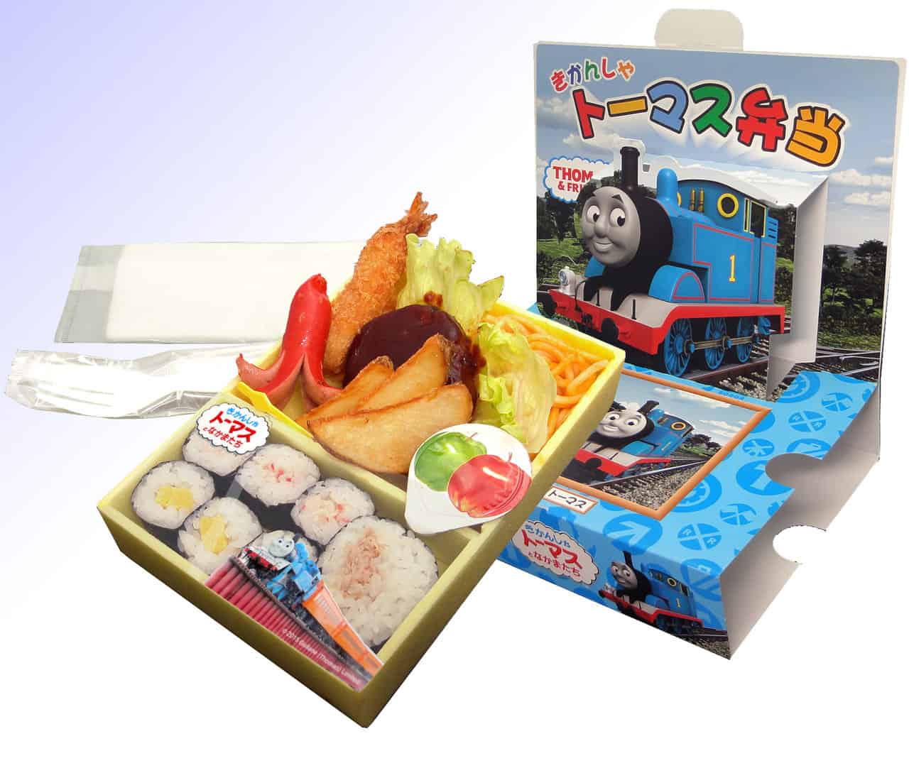 original thomas the train bento is sold at Shizuoka Oigawa Railway in Japan!