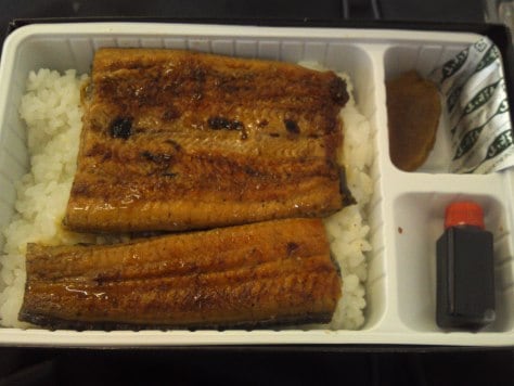 Ekiben is the abbreviation of Eki (station) and Bento (packed lunch), Unagi, eel