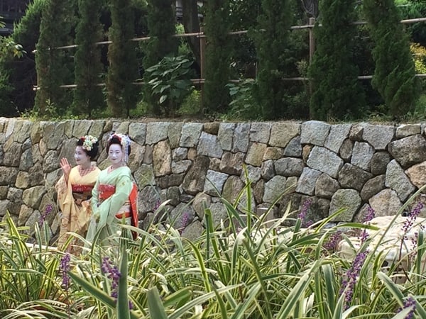 Maiko are seen in Kyoto, a part of traditional Japanese culture