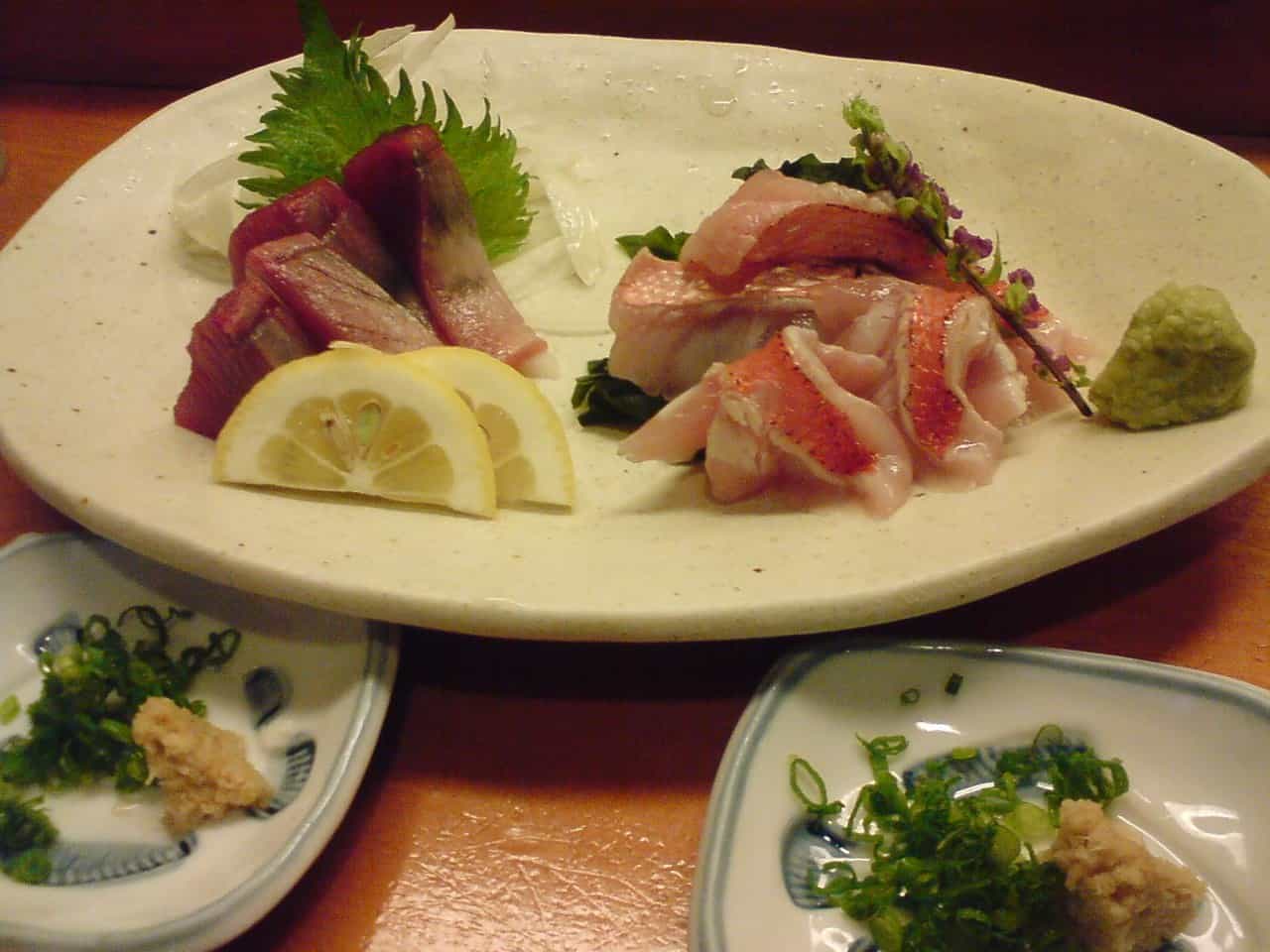 “Katsuo/Bonito & “Kinmedai/Splendid Alfonsino” sashimi assortment!