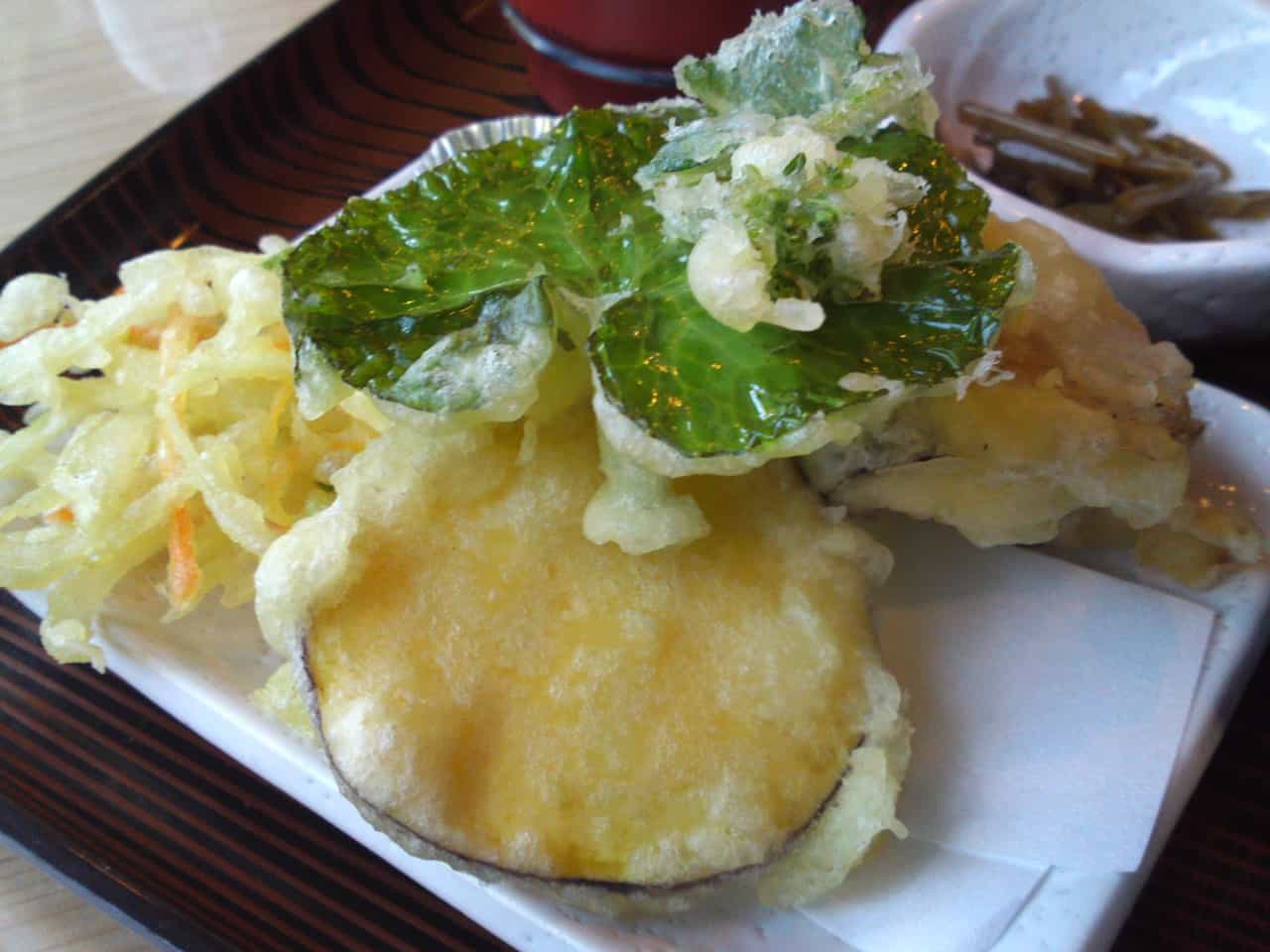 Soba, Wasabi Leaf Tempura, Utsurogi, shizuoka