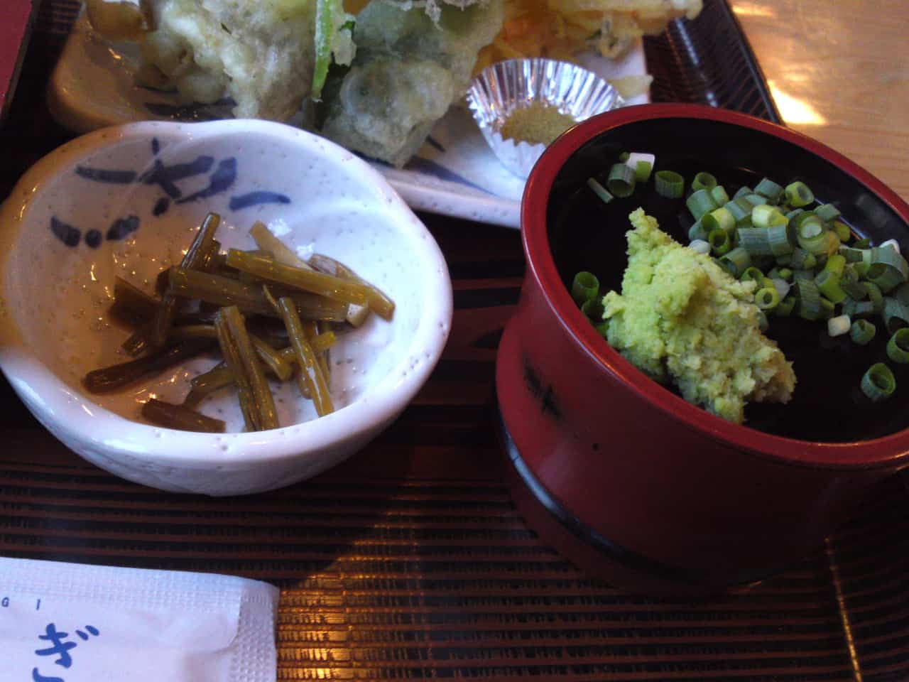 Soba, Wasabi Leaf Tempura, Utsurogi, shizuoka