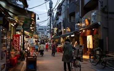 walk, tokyo, street, bicycle, traditional