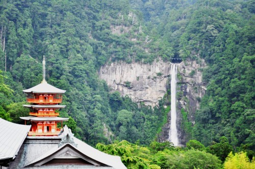 Kumano Nachi Taisha , many temple are scattered along the Kumano Kodo hikig route