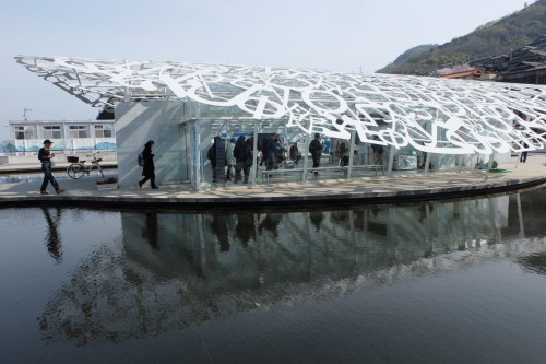 "Ogijima's Soul" at Ogijima Port in the Setouchi art Festival