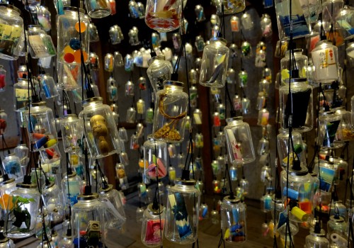 "Memory Bottles" art site on Ogijima at the Setouchi Festival