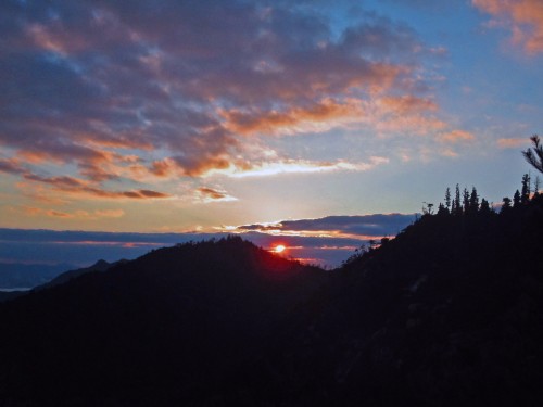 sunset from the observatory atop a mountain, Miyajima, Hiroshima
