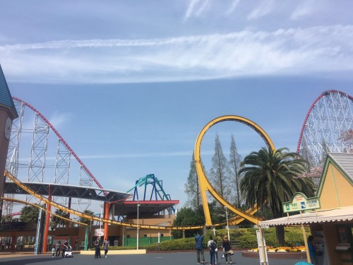 White Cyclone, roller coaster, Nagashima Spa Land, Kuwano, Mie, amusement part