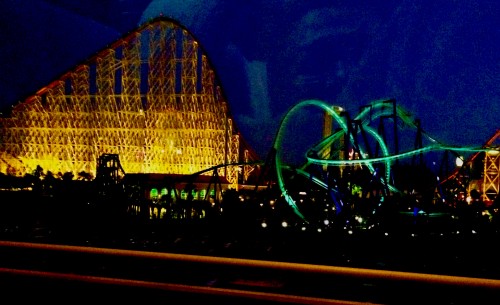 White Cyclone, roller coaster, Nagashima Spa Land, Kuwano, Mie, amusement part