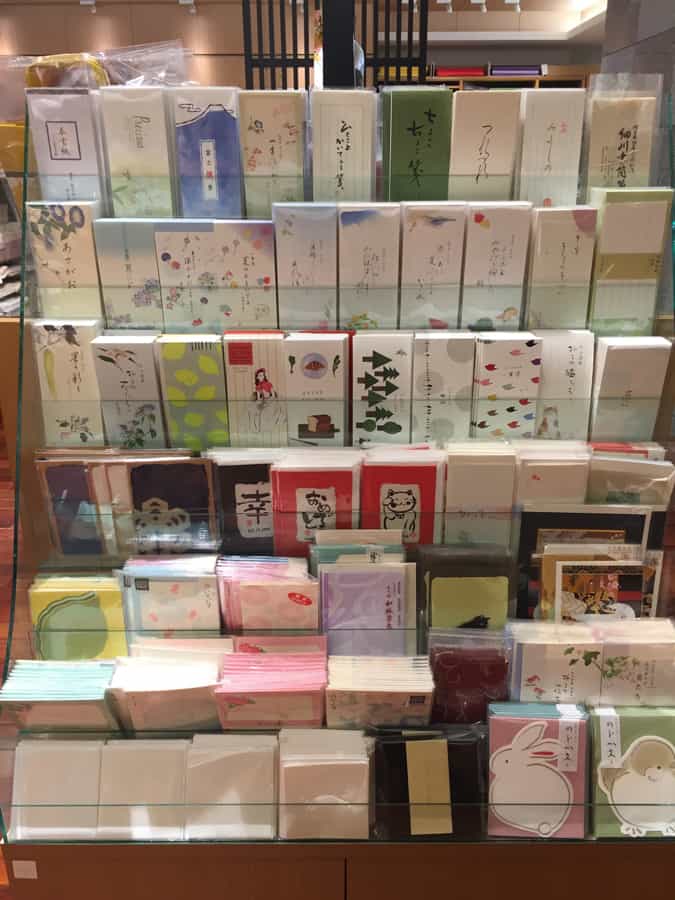 many cards of Washi paper