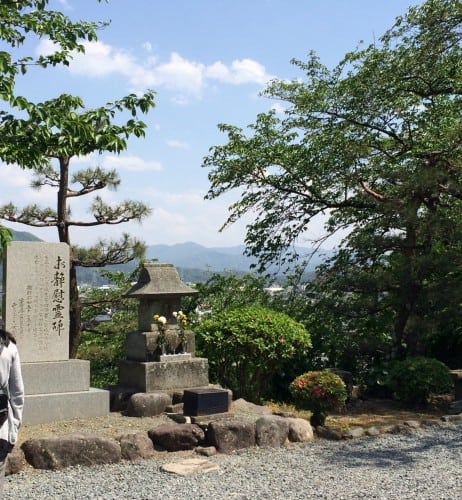 a small hilltop at Maruoka castle, Fukui