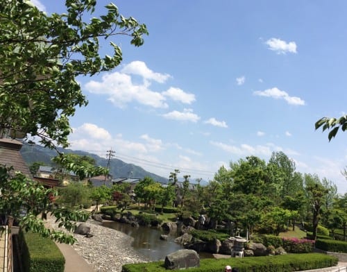 Garden maintained by the castle authorities, Maruoka castle, Fukui