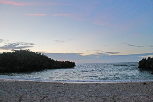 Beautiful sunset, Kouri island in Okinawa