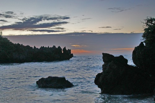 Beautiful sunset, Kouri island in Okinawa