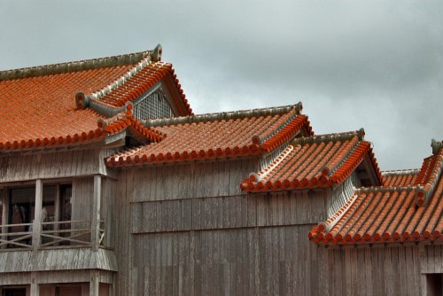 Beautiful roof architecture, Shuri castle