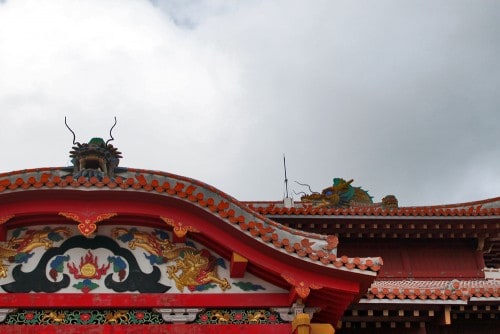 Shuri castle in Okinawa prefecture