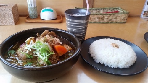 Soup Curry at Tsubara Tsubara in Hokkaido