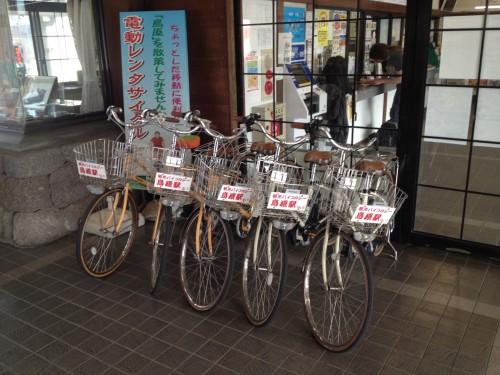 By renting bicycle,you smoothly explore around shimabara