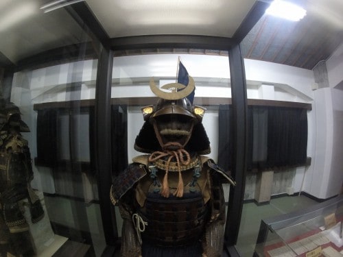 Samurai armor in Shimabara Castle museum