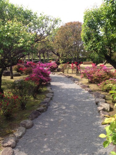 Beautiful walkway to Shimabara castle