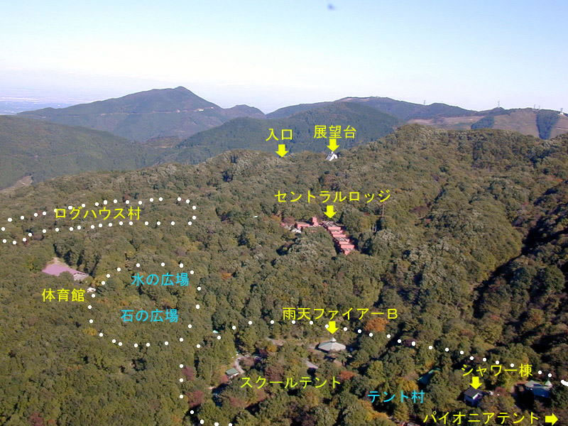This is the map shoing mountains around here, facilities and campsite