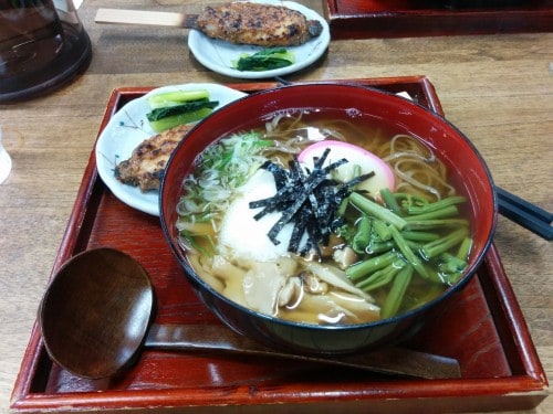 Nagano is famous for its soba noodles (buckwheat noodles). Kiso Valley