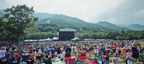 Fuji Rock Festival is quite exciting and energetic!