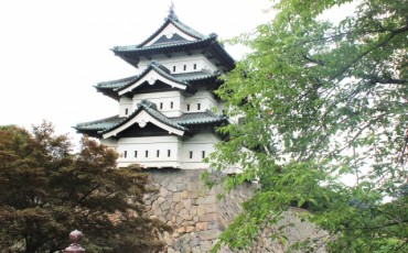 Hirosaki castle in Aomori prefecture