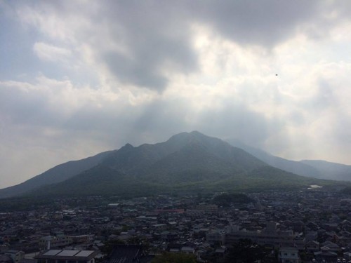 The area of the reclining buddha in Shimabara at Mount Bizan