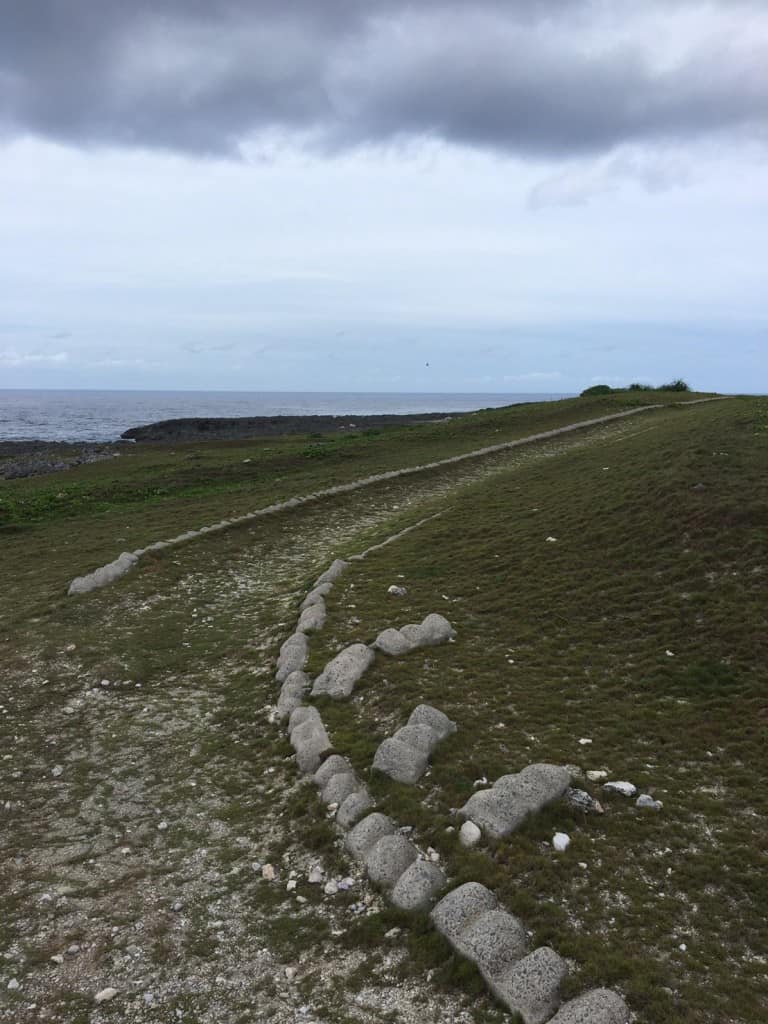 Hateruma Island in Okinawa, the road to the observation deck