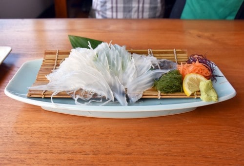 squid sashimi