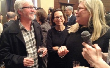 Dana cowin, Robert and Marina sinskey were talking about sake.