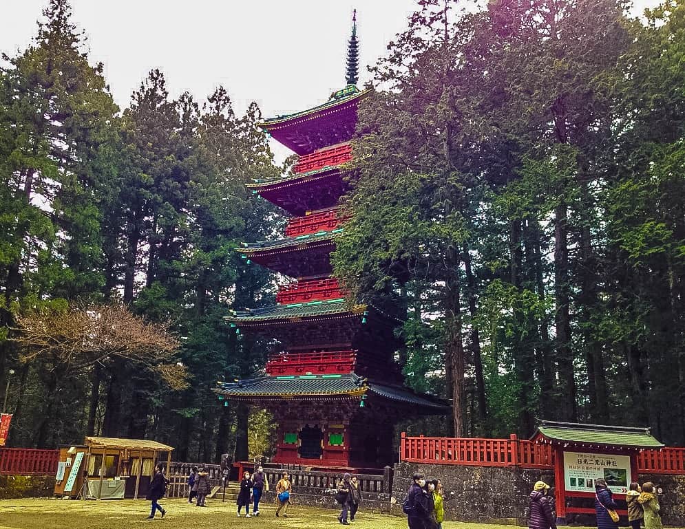 The Gojunoto Pagoda that you will see once you enter Toshogu