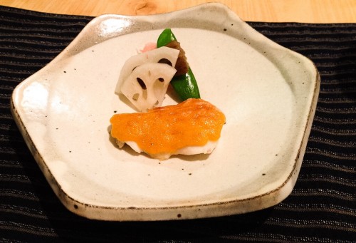 Kaiseki course number four, yakimono. 