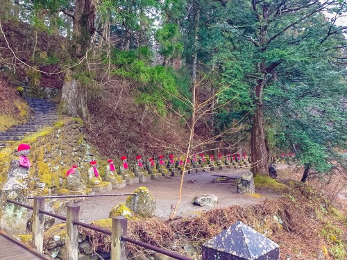 The beautiful Bakejizo statues found in Nikko